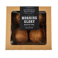 Box of Schwartz Brothers Bakery Morning Glory Muffins on a white background