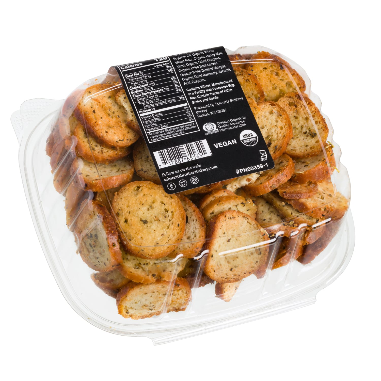 Everything Bagel Chips back label presentation